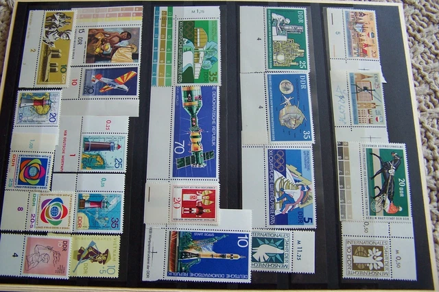 Briefmarken DDR ca 50st mit Rand Sammlung Postfrisch