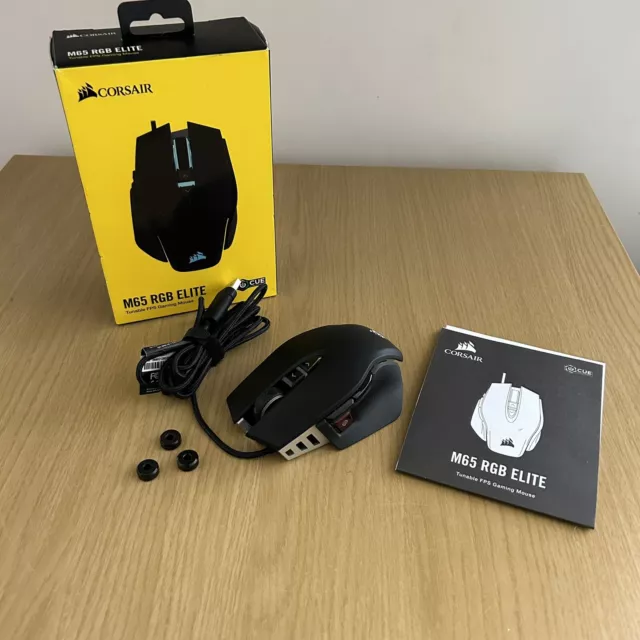 Corsair M65 ELITE RGB Optical FPS Gaming Mouse 18000 DPI Optical Sensor RGB