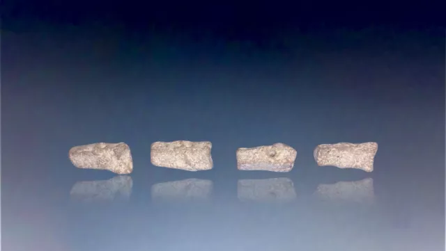 4 cuentas/colgantes de efigie fetiche de piedra taína nativa precolombina tallada 3