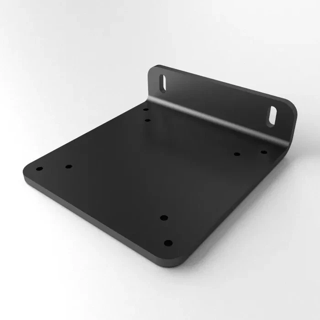 Monitor Mount galvanized steel VESA 75+100 black for Sim Racing Screen Stands