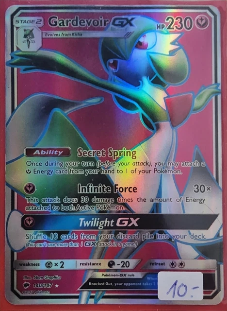 Gardevoir GX 140/147 Burning Shadows Full Art Pokémon Pokemon Card English NM