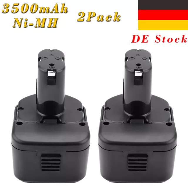 2Pcs 12V 3.5Ah Ni-MH Akku für Hitachi EB1220BL EB1212S EB1230HL EB1214S EB1230R