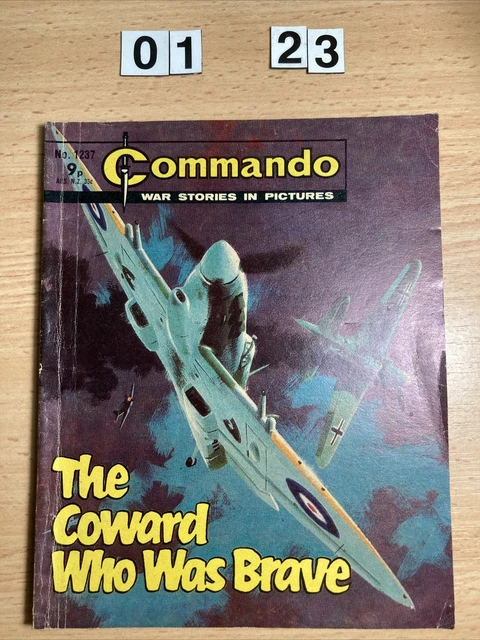 Commando Comic no. 1237 from 1978 "The Coward Who Was Brave" VG Cond.