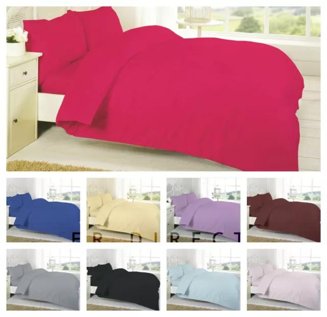 Fitted or Flat Sheet or Duvet Cover Plain 200 Thread Count 100% Egyptian Cotton