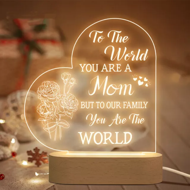 Mothers Day Gifts For Mom Night Light Bedside Lamp Night Light USB Power Supply