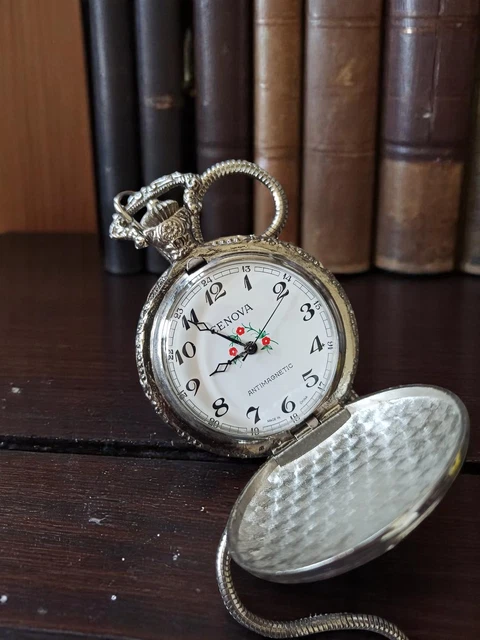 Montre à Gousset Vintage Corail - Non Testée - Multicolore - Occasion Bon état
