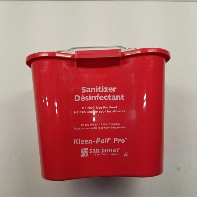 San Jamar KPP256RD Kleen Pail Pro 8 Qt Pail, Red