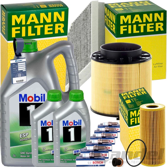 Kit Tagliando Per Audi Q5 2.0 TDI 125KW 170CV Dal 2009 - Filtri + 6 Litri Olio 5W30