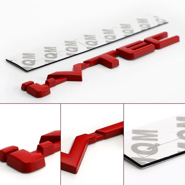 3D Metal i-VTEC Car Trunk Rear Turbo Fender Emblem Badge Decals Stickers Red US