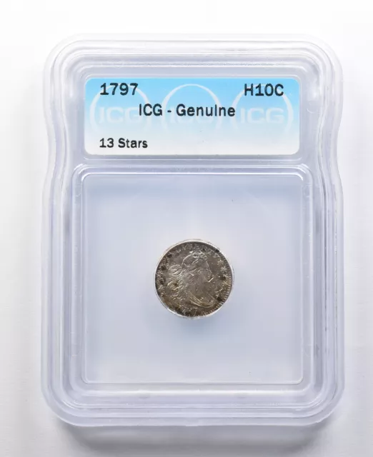 1797 Draped Bust Half Dime 13 Stars ICG *2085