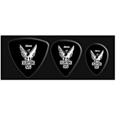 confezione da 12 Clayton Black Raven PICK standard 1.00MM 