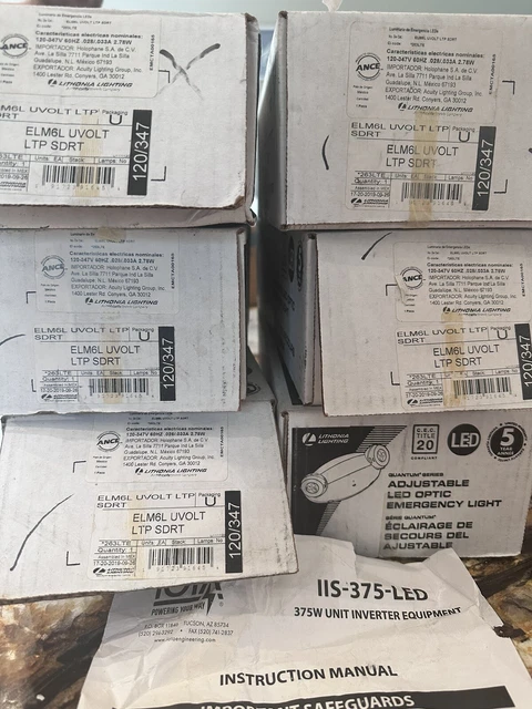 New Lithonia Lighting Elm6l Uvolt Ltp SDRT Emergency LED Light