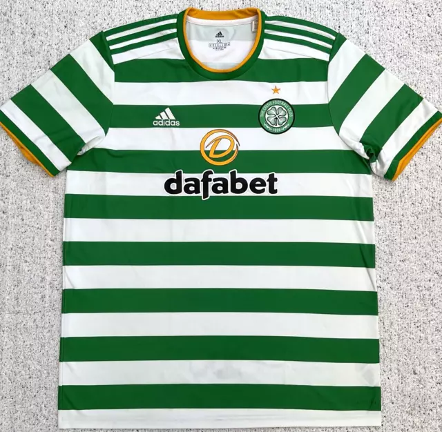 Authentic Celtic 2020-21 Home Football Shirt Xl Adult Adidas (Very Good)