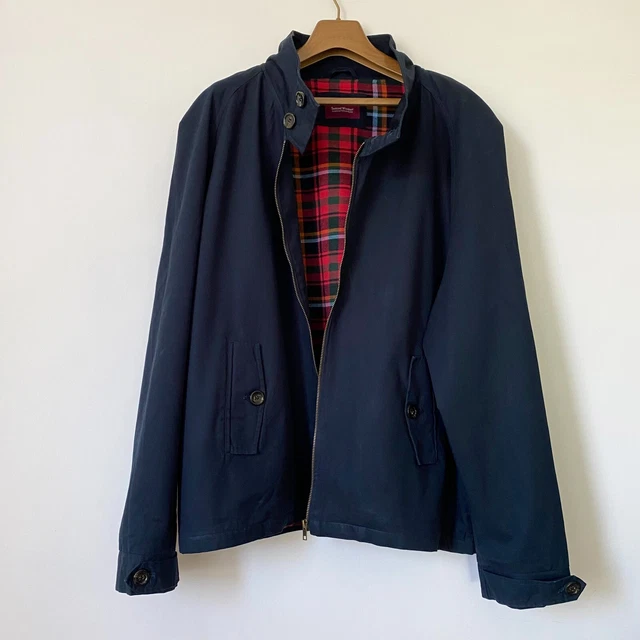 SAMUEL WINDSOR MENS Harrington Style Navy Jacket Size XXL 2XL 29.99 PicClick UK