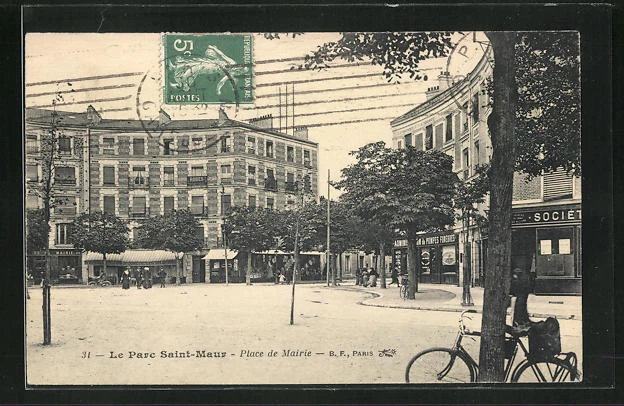 CPA Le Parc Saint-Maur, Place de Mairie 1913