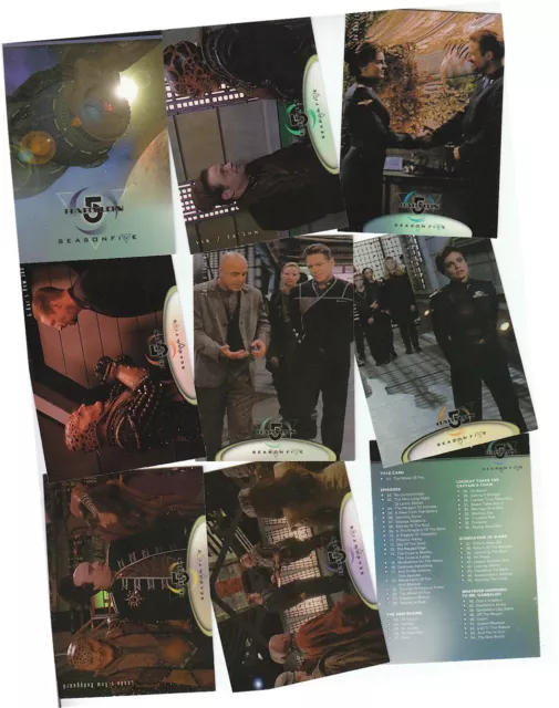 Babylon 5 Season 5 (Five) - 81 Card Basic/Base Set - Skybox 1998