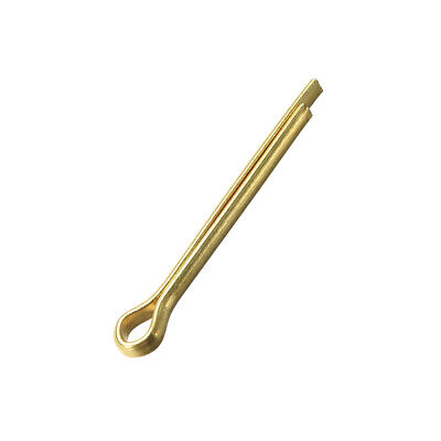 Split Cotter Pin - 4mm x 40mm Solid Brass 2-Prongs Gold Tone