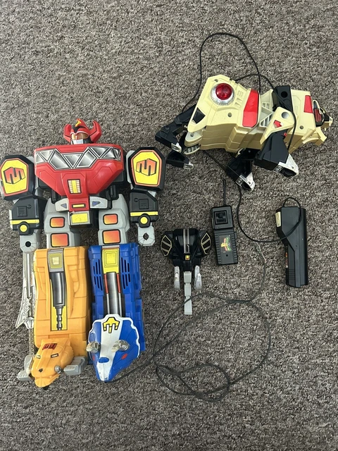MIGHTY MORPHIN POWER Rangers Remote Controlled Megazord And Tigerzord ...