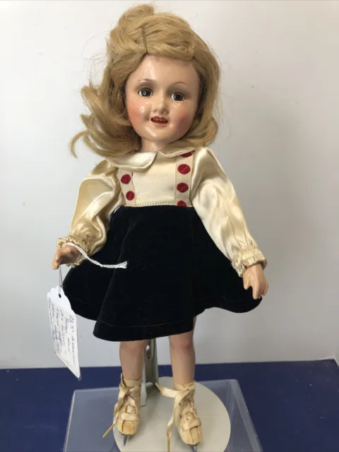 13” Antique Vintage Madame Alexander Sonja Henie All Original Tag Compo Doll #SF