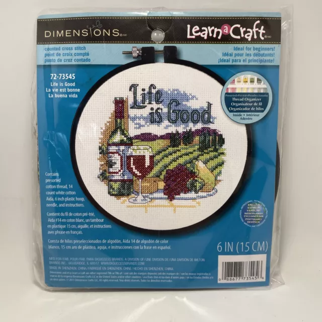 Dimensions Learn A Craft Counted Cross Stitch Kit 72-73764 