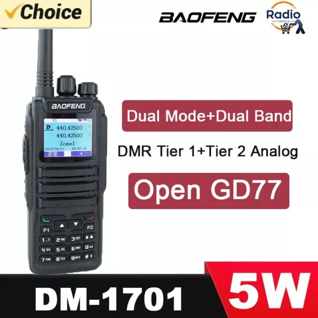 Baofeng DM1701 HAM Radio DMR Analog VHF UHF