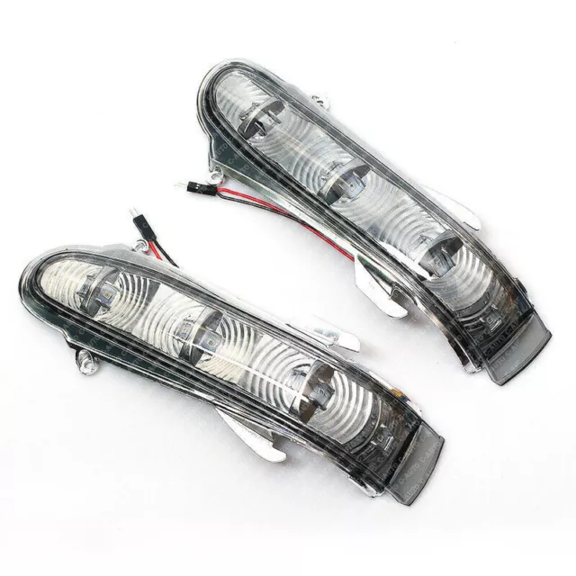 Pair For Mercedes Benz W220 W215 S/CL 1999-2003 Side Mirror Turn Signal Light 3