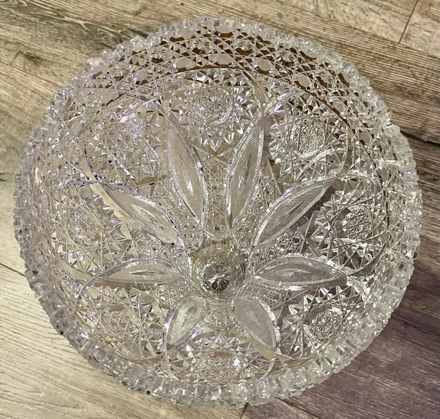 Comport by F.X. Parsche & Sons American Brilliant Cut Glass Pattern 'Propeller'