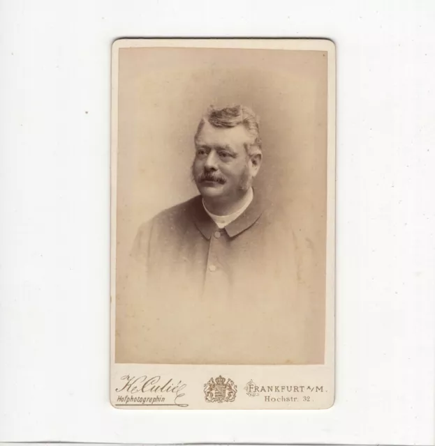 CDV Foto Herrenportrait - Frankfurt Main 1880er