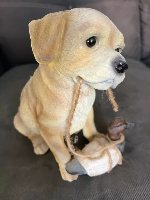 Yellow Labrador Retriever Dog Piggy-Bank - 9"