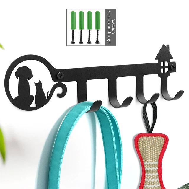 4 Hooks Wall Mount Bag Towel Rack Hanger Holder Coat Robe Hat Clothes Organizer