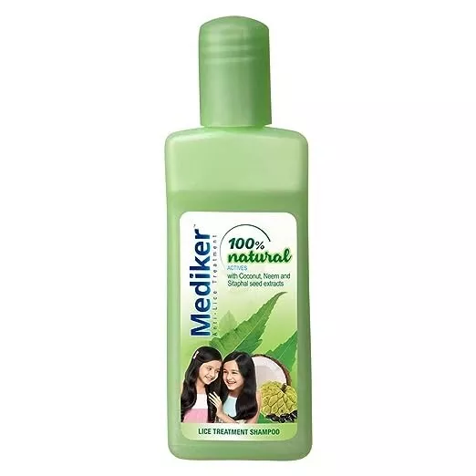 Mediker Anti-Lice Treatment Shampoo, 50 ml, Green