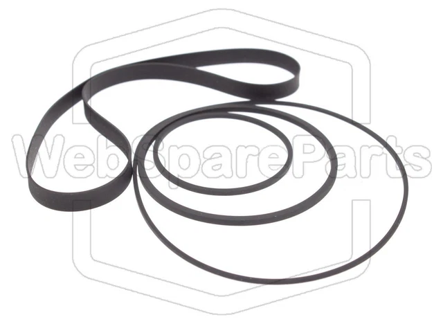 Kit Courroies Pour Lecteur Cassette Pioneer CT-110 – 1 Courroie Plate + 2 Courroies Carrées, Pièce De Rechange - 13
