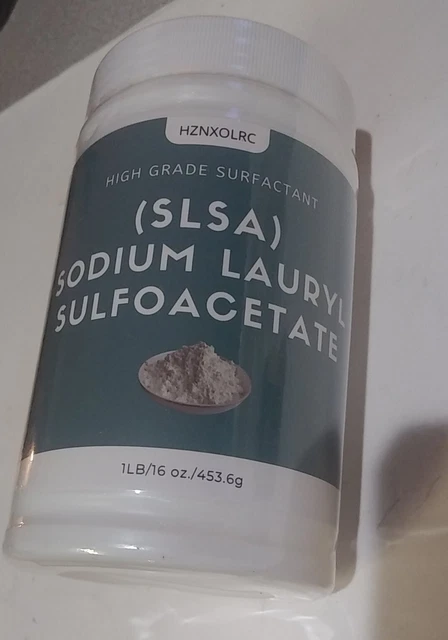 Nuevo embalaje ecológico lauril sulfoacetato de sodio SLSA 1 lb (16 oz)