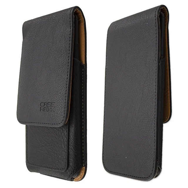caseroxx Flap Pouch for Vivo V17 Pro in black made of real leather
