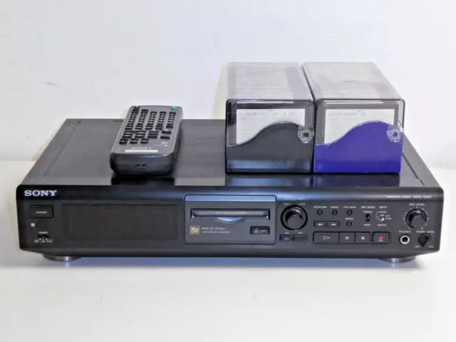 Sony MDS-JE510 Mini-Disc Recorder con cl. Defecto, incl. FB y 36xMDs 2J. Garantía