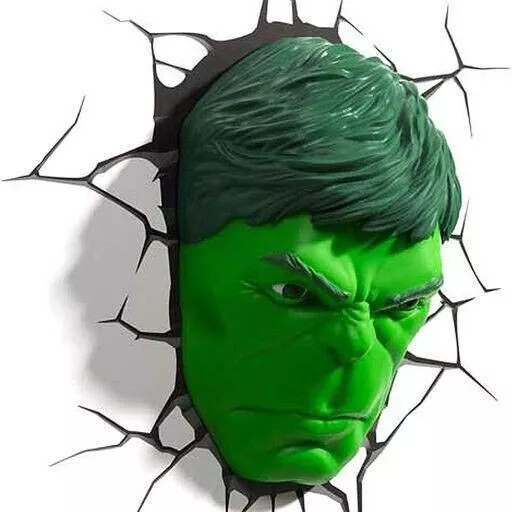 Lumière LED 3D "Visage" Marvel Hulk