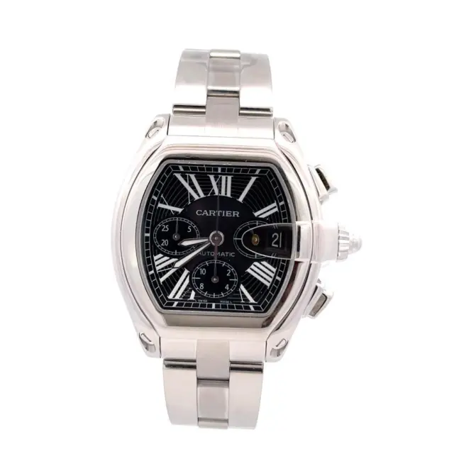 Cartier Stainless Steel Roadster Xl Chronograph Auto Watch Ref.w62020X6