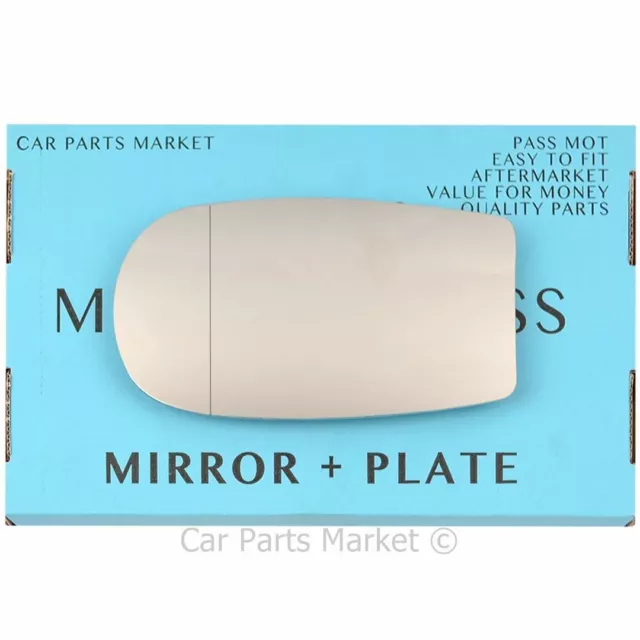 For Fiat Punto mk2 1999-2009 Left side Aspheric wing mirror glass +plate