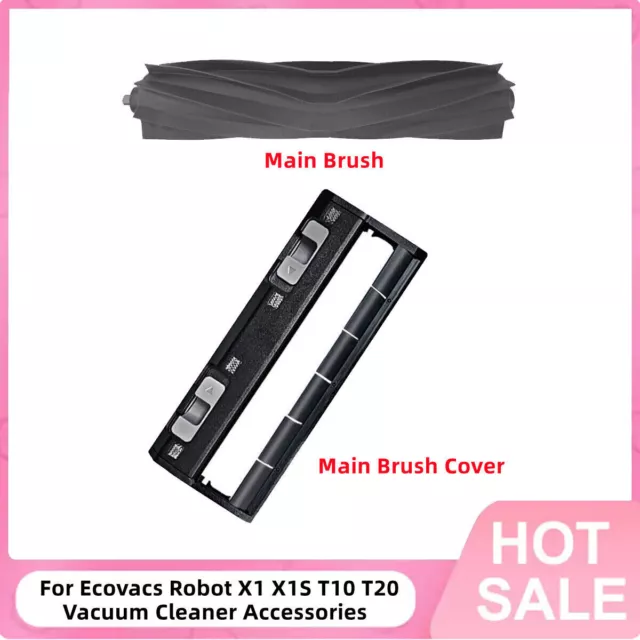 Main Brush or Cover Accessories For Ecovacs Robot X1 X1S T10 T20 Vacuum Cleaner