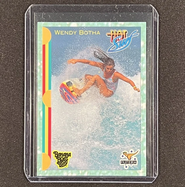 WENDY BOTHA 1993 Futera Hot Surf Surfing Rookie RC Card #36 Mint PSA