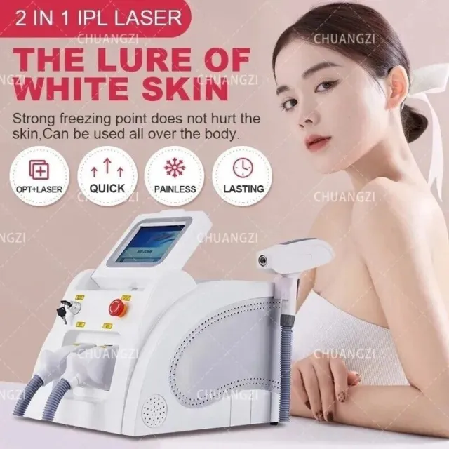 2024 Latest 2 IN1 Ipl Laser Hair Tattoo Removal Machine Pico Laser