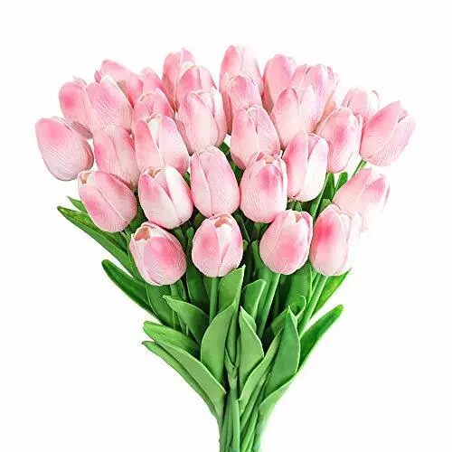 KISFLOWER 30PCS FIORI Artificiali di Tulipani Tulipani Finti Bouquet Real  (Y3p) EUR 40,26 - PicClick IT