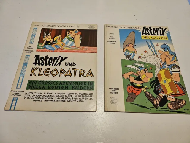 Asterix Sonderband 1 + 2 Der Gallier Und Kleopatra 1971 !