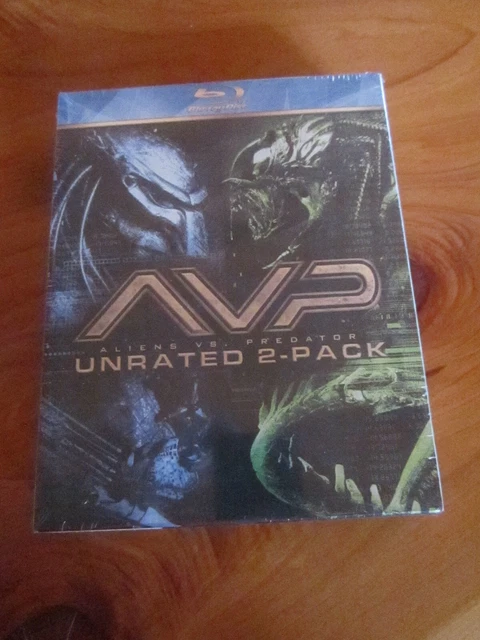 DVD BLU-RAY AVP Alien Vs Predator Unrated 2 Pack New Sealed ** Must See ...