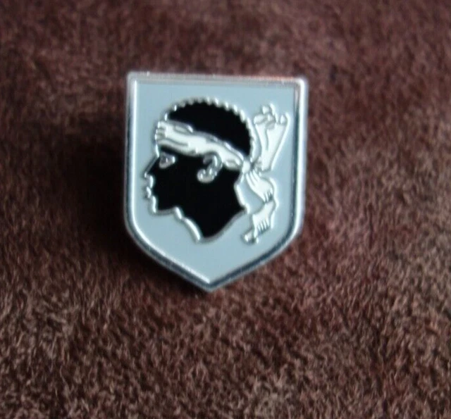 IN30199 - INSIGNE C.C.R.G, CORSE, émail, écharpe argentée, A.B. PARIS