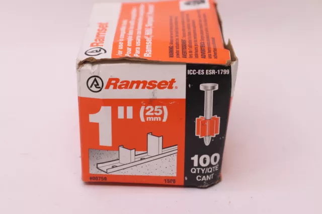 (100-Pk) Ramset ICC-ES 1" ESR-1799