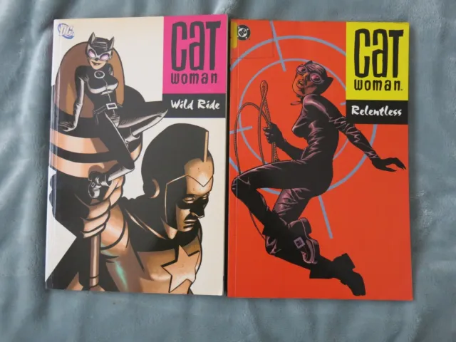 CATWOMAN: Wild Ride & Relentless  Ed Brubaker - Trade paperbacks 1st editions