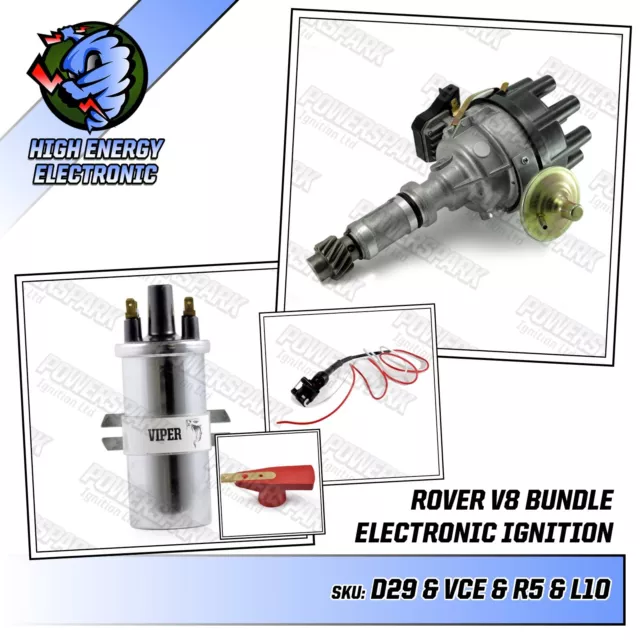 Rover P5 P6 V8 early male drive gear distributor Viper ignition coil link lead