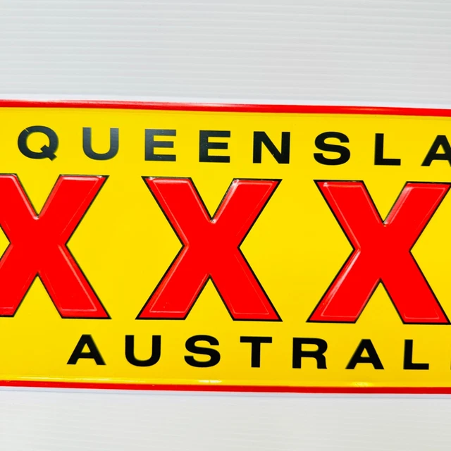 CASTLEMAINE XXXX FOUREX Beer Novelty Number Plate Queensland Australia