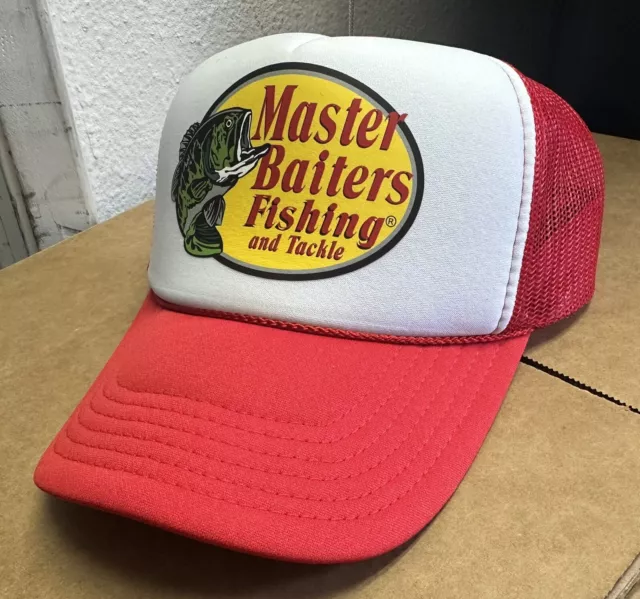 Master Baiter Vintage Bass Fishing Fisherman Men Funny Trucker Hat